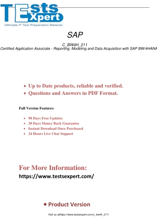Unlock your potential with C_BW4H_211 SAP Certified Application Associate - Reporting, Modeling and Data Acquisition wit