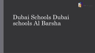 High School in Dubai