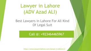 Solve Issue By Lawyers in Lahore (Pakistan)