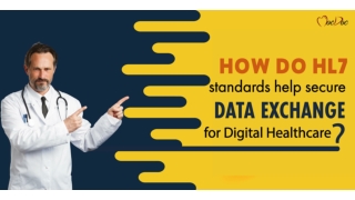 How do HL7 standards help secure data exchange for Digital Healthcare