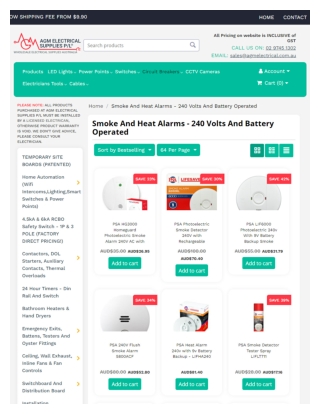 Buy Battery Operated Smoke Alarms in Australia