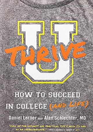 PDF/BOOK U Thrive: How to Succeed in College (and Life)