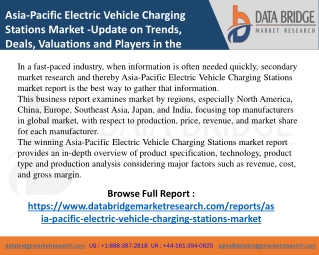 Electric Vehicle Charging Stations Market