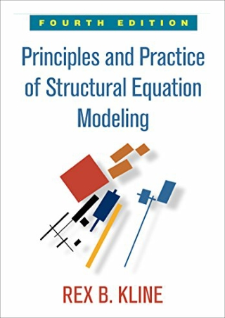 $PDF$/READ/DOWNLOAD Principles and Practice of Structural Equation Modeling (Met