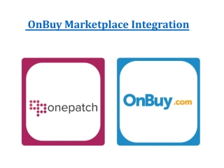 OnBuy Marketplace Integration | OnBuy Inventory and Order Management | OnePatch