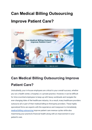 Can Medical Billing Outsourcing Improve Patient Care_