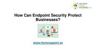 How Can Endpoint Security Protect Businesses