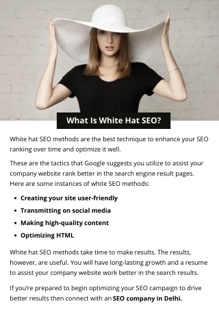 What Is White Hat SEO?