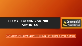 Epoxy Flooring Monroe Michigan