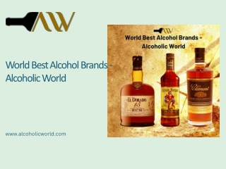 World Best Alcohol Brands - Alcoholic World