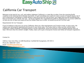 California Car Transport