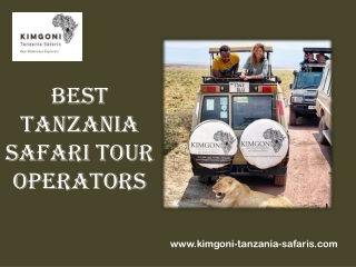 Best Tanzania Safari Tour Operators