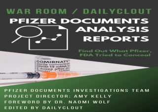 download War Room / DailyClout Pfizer Documents Analysis Volunteers’ Reports eBo