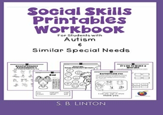 PDF Social Skills Printables Workbook: For Students with Autism and Similar Spec