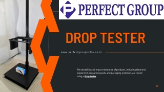 Drop tester | Perfectgroupindia