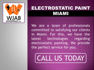 Electrostatic Paint Miami