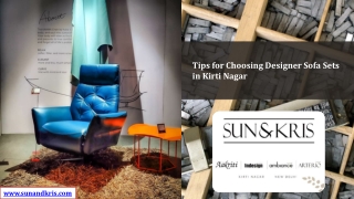 Tips for Choosing Designer Sofa Sets in Kirti Nagar