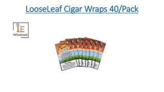 LooseLeaf Cigar Wraps 40