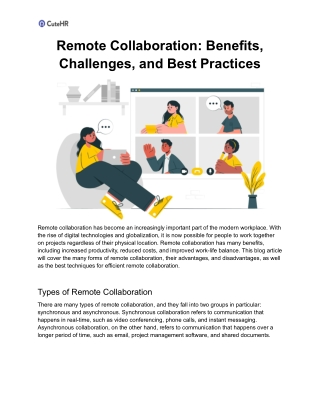 Remote Collaboration_ Benefits, Challenges, and Best Practices