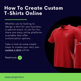 How To Create Custom T-Shirts Online