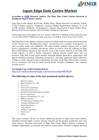 Japan Edge Data Center Market