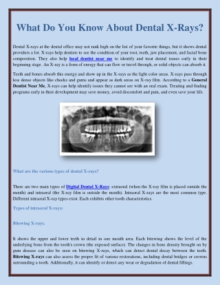 What Do You Know About Dental X-Rays?