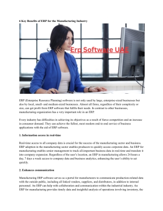 Erp Software UAE