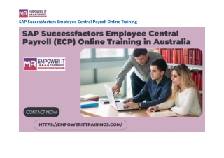 SAP SuccessFactors Employee Central Payroll Online Training