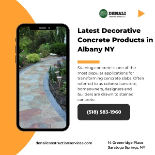 Latest Decorative Concrete Products in Albany NY