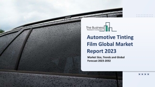 Automotive Tinting Film Global Market Size, Share, By Type, By Vehicle Type, By Application, By Region and Forecast 2023