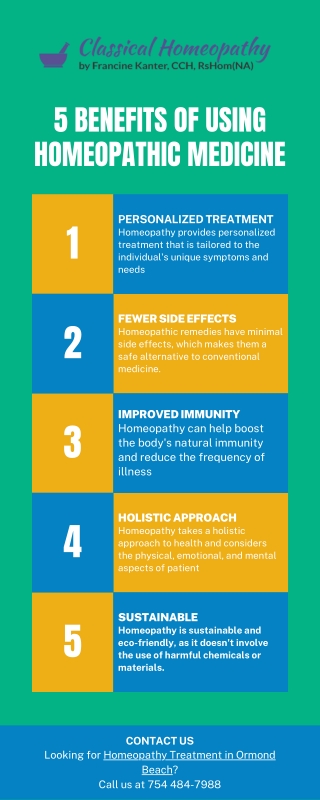 5 benefits of using homeopathic medicine