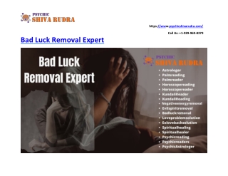 Bad Luck Removal Expert - psychicshivarudra