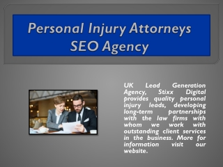 Personal Injury Attorneys SEO Agency