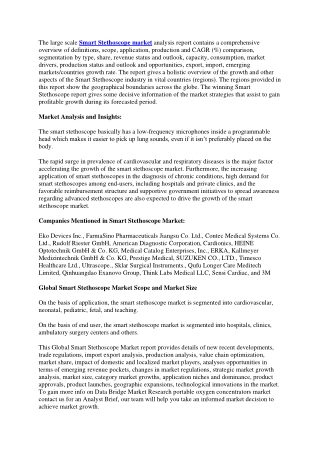 Smart Stethoscope Market