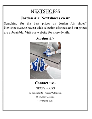 Jordan Air | Nextshoess.co.nz