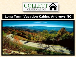 Long Term Vacation Cabins Andrews