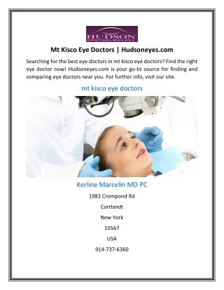 Mt Kisco Eye Doctors | Hudsoneyes.com