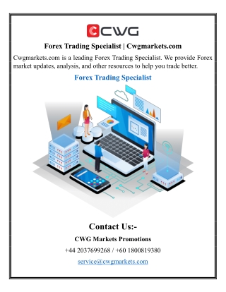 Forex Trading Specialist | Cwgmarkets.com