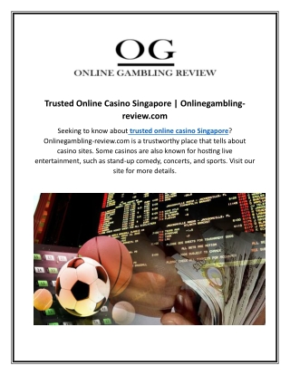 Trusted Online Casino Singapore | Onlinegambling-review.com