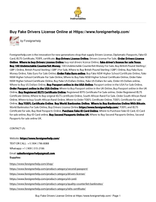 Buy Fake Passport online at https://www.foreignerhelp.com/