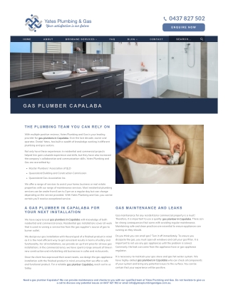 Gas Plumber Capalaba