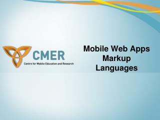 Mobile Web Apps Markup Languages