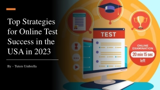 Top Strategies for Online Test Success in the USA in 2023​