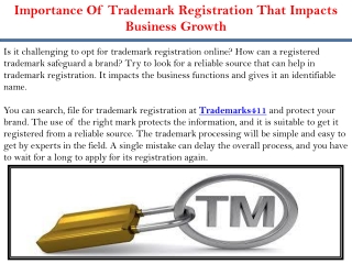 Importance Of Trademark Registration That Impacts Business Growth