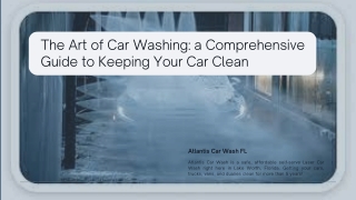 Keeping Your Car Spotless: A Guide to Touchless Car Washes in Florida