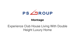 Experience Club House Living With Double Height Luxury Home