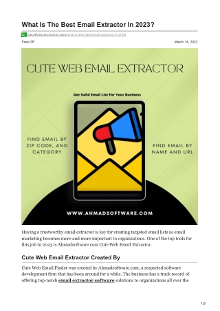 1What Is The Best Email Extractor In 2023