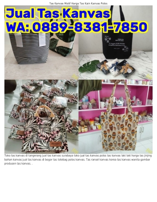 Ô889_8ᣮ8I_785Ô (WA) Tas Canvas Tas Selempang Pria Kain Kanvas