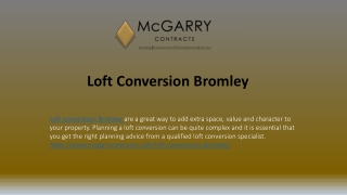 Loft Conversion Bromley