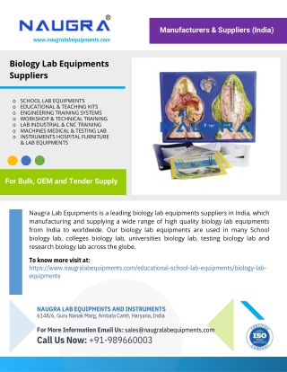 Biology Lab Equipments Suppliers